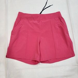 Columbia PFG Women's Hot Pink Athletic Shorts Size S Pockets Outdoor Active Fish